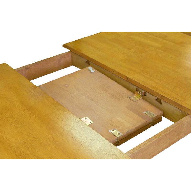 Extendable Dining Set 5 Pc - 48"-60" Table, Retro Arrowback Chairs, Light Oak Wood, Seats 4-6