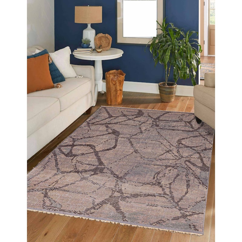 ECARPETGALLERY Hand-knotted Tangier Tan Wool Rug - 8'2 x 10'2