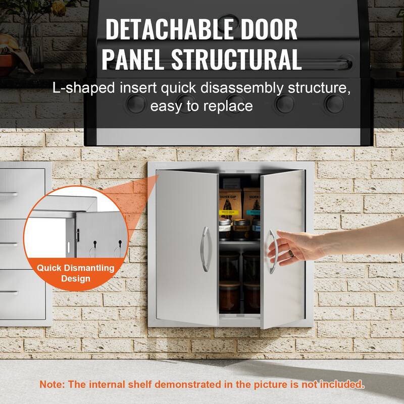 VEVOR Stainless Steel Double Kitchen Access Doors