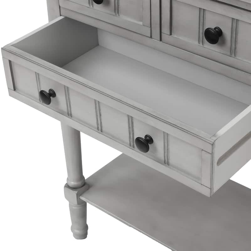 Modern Console Table with Three Storage Drawers