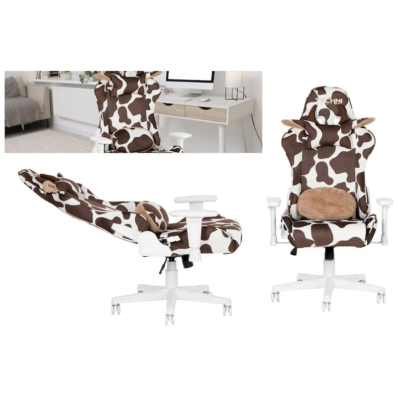 Fun Brown COW Series Gaming Chair