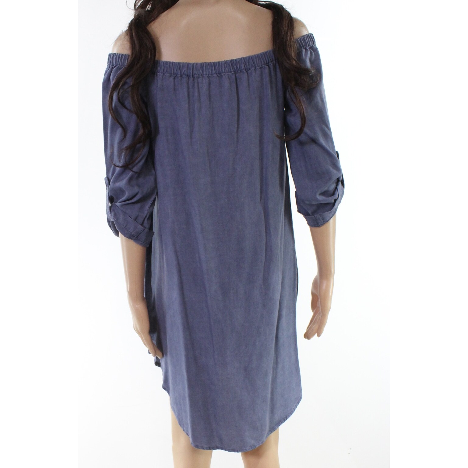 Shop Cloth Stone Womens Button Down Off Shoulder Shirt Dress
