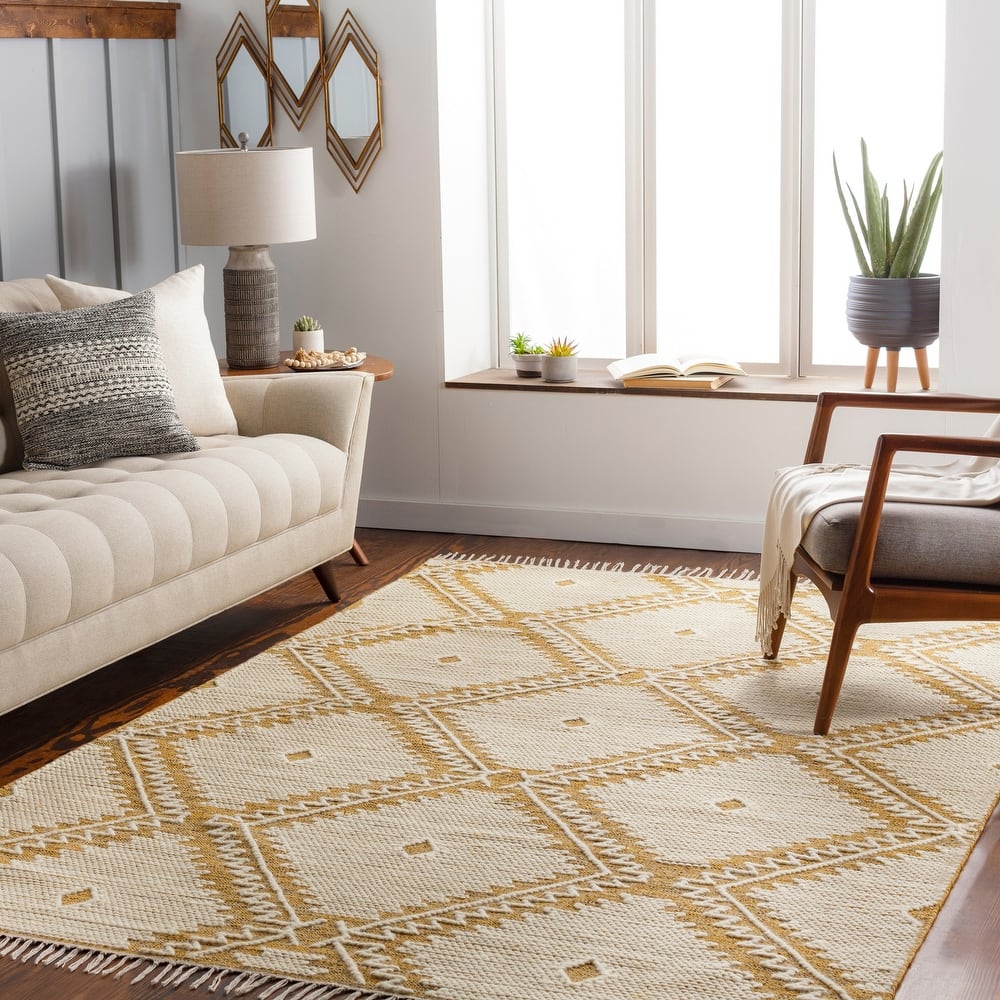 Livabliss Beto Handmade Geometric Nomad Cotton Area Rug