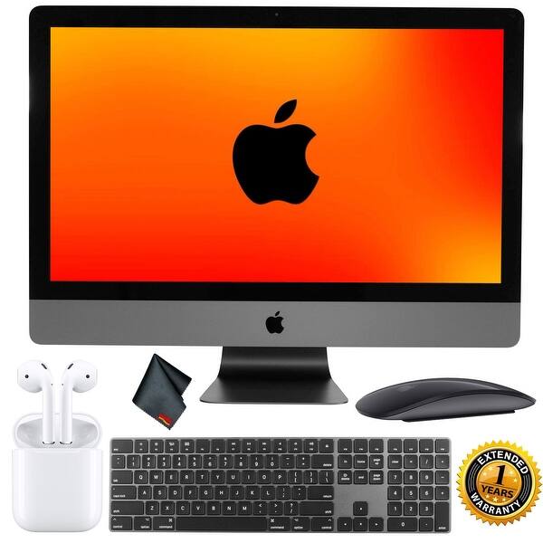 Apple 27 Imac Pro With Retina 5k Display Late 17 Space Gray Apple Airpods Overstock