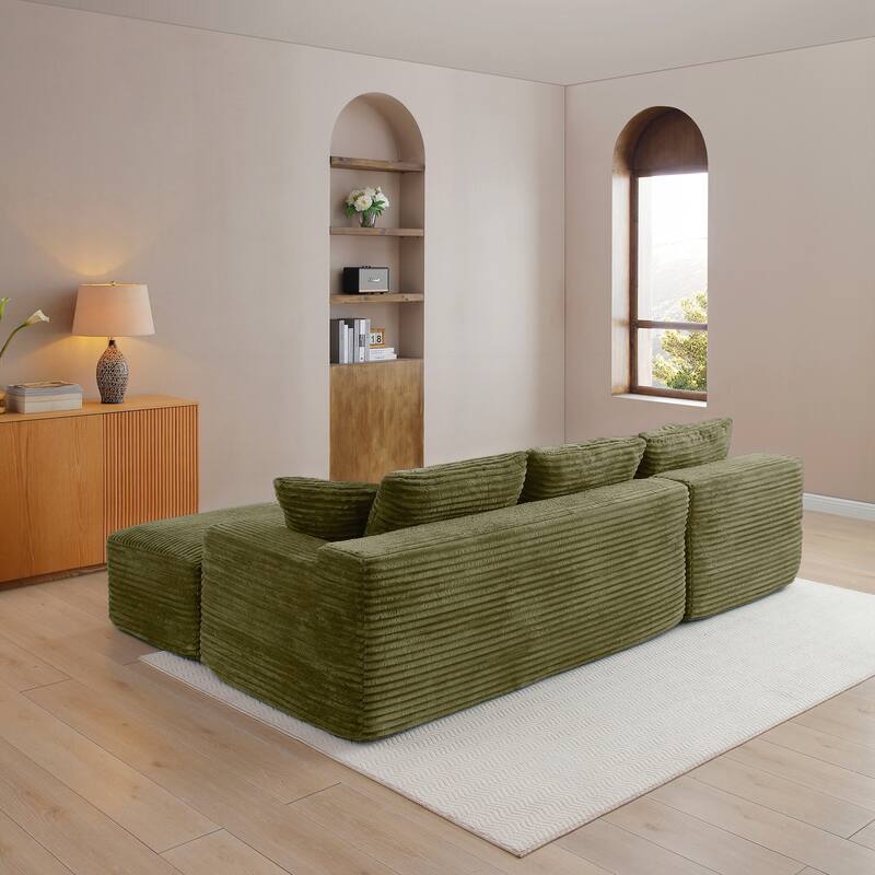 105'' Modular Sectional Sofa, Cloud Sectional Couch with Deep Seat