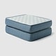preview thumbnail 39 of 67, Haven Way Universal Outdoor Ottoman Cushion (Set of 2) Blue Geo