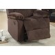 preview thumbnail 9 of 8, Luxurious Chocolate Motion Recliner Chair with Padded Suede and Metal Reclining Mechanism