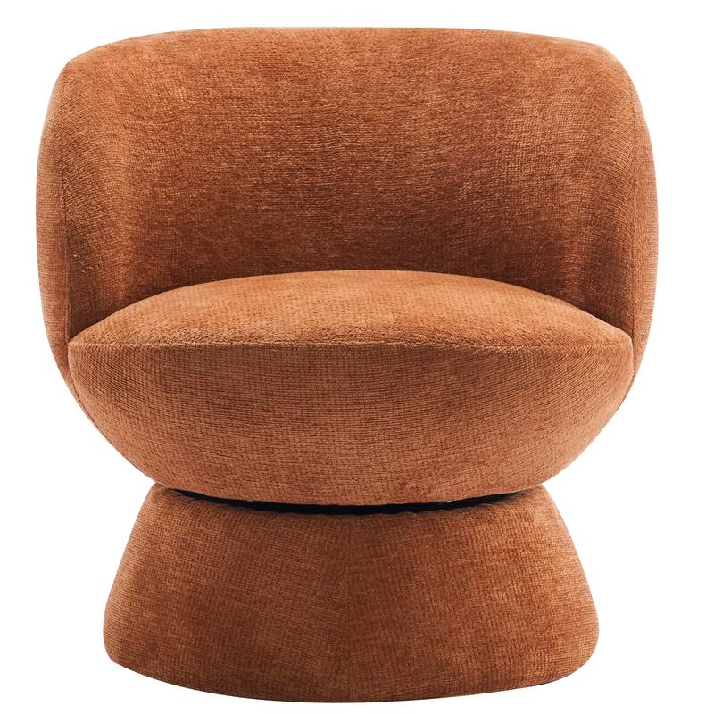 Set of1 Boucle Upholstered Modern Style Swivel Accent Chair