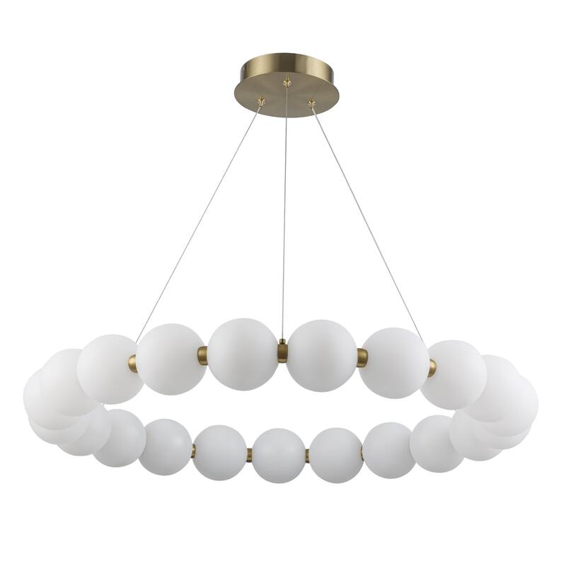 Trans Globe Lighting MDN-1592 Nightingale 35" Wide LED Ring Chandelier