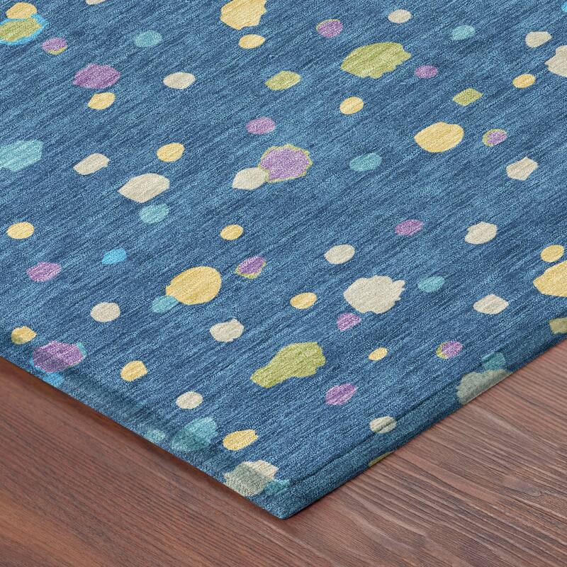 Machine Washable Indoor/ Outdoor Contemporary Sheinelle Chantille Rug