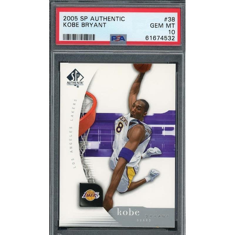 Kobe Bryant 2005 Upper Deck SP Authentic Basketball Card #38 Graded PSA 10 - 8'6" x 11'6"