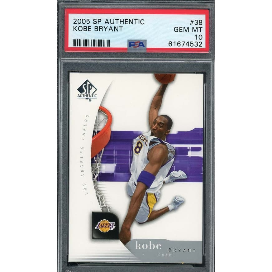 Kobe Bryant 2005 Upper Deck SP Authentic Basketball Card #38 Graded PSA 10 - 8'6" x 11'6"