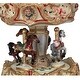 preview thumbnail 4 of 2, 6.5 Ivory Gold Animated Musical Clown Cupid Carousel Tabletop Decor