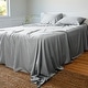 preview thumbnail 4 of 11, BedVoyage 100% viscose from Bamboo Bed Sheet Set, Split King - White