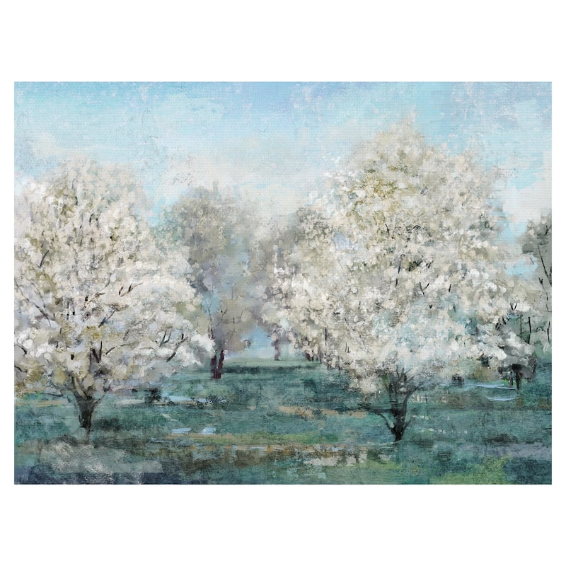 Flowering Trees by Studio Arts Canvas Art Print