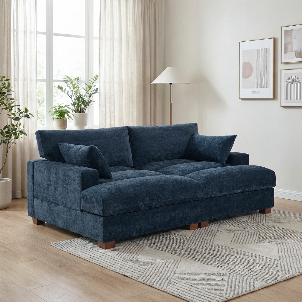 Modern Modular Sectional Sofa Chaise Couch Bed