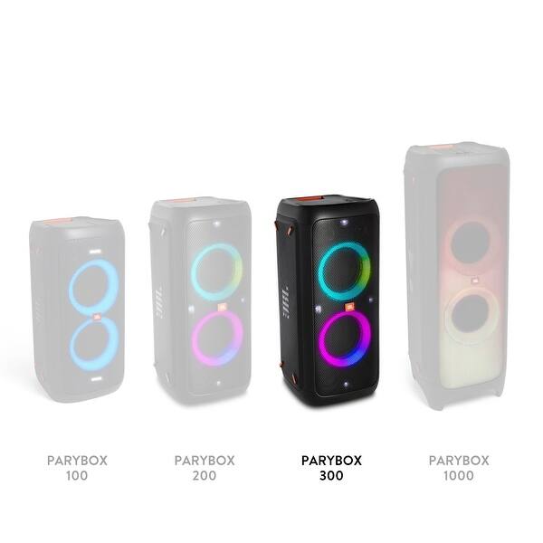 Shop Jbl Partybox 300 Portable Bluetooth Party Speaker With Rechargeable Battery Black Overstock 30767728