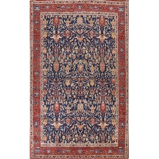 Vegetable Dye Heriz Oriental Traditional Area Rug Handmade Wool Carpet - 10'0" x 13'11"