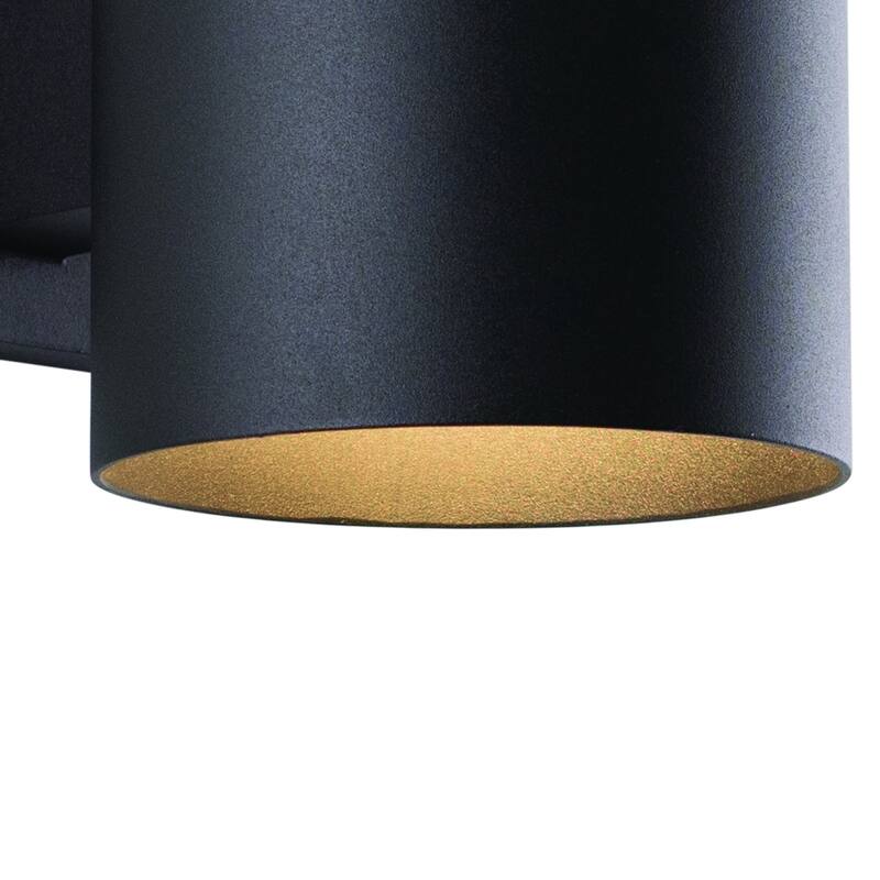 Chiasso Aluminum 1 Light Dark Sky Cylinder Outdoor Wall Lantern - 5-in W x 7.25-in H x 8-in D