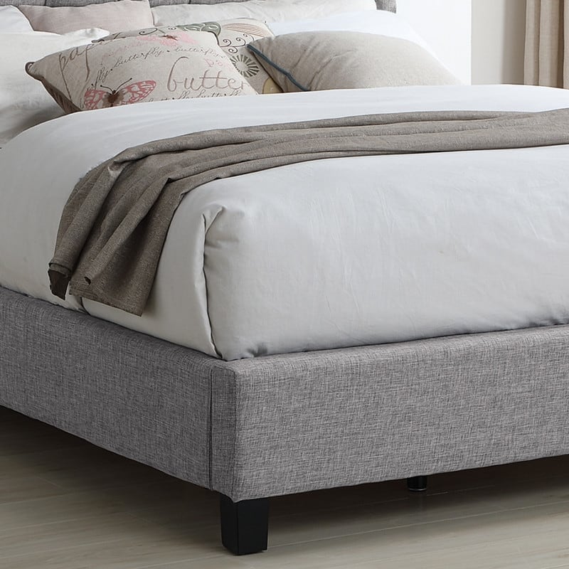 Kimberley Tufted Upholstered Wingback Bed Set, Queen Size