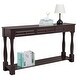 preview thumbnail 11 of 9, Console Table for Entryway with Storage Drawers and Shelf