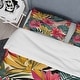 preview thumbnail 4 of 5, Designart "Jungle pattern florals Palm leaves II" Jungle Bedding Cover Set - Traditional Bed Set with Shams