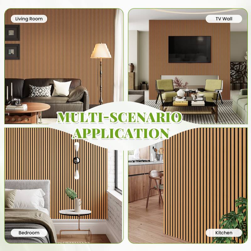 Soundproof Wood Slat Panels Acoustic Wall and Ceiling Panels