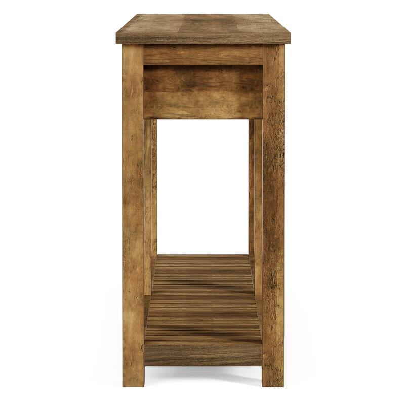 Console Tables with 2 Drawers, Rustic 63 Inch Entryway Furniture