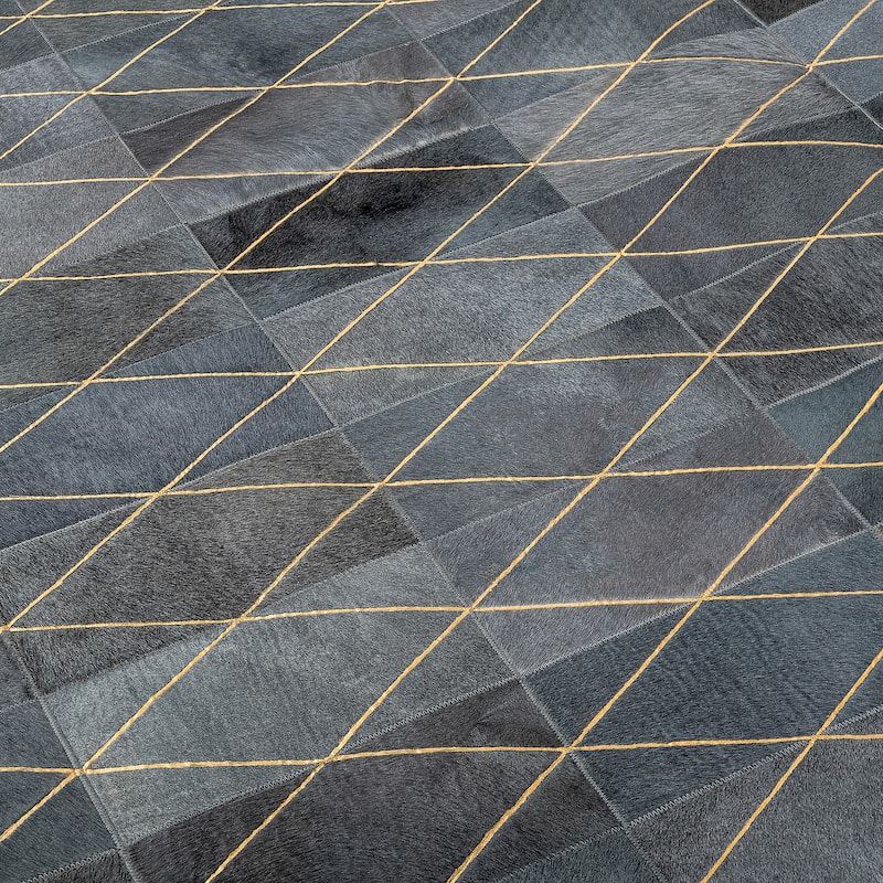 Ben Soleimani Arlequin Hide and Viscose Hand Woven Rug