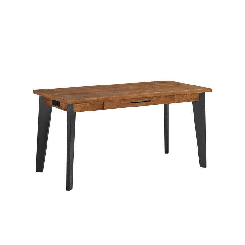Modern Writing Desk, Executive Desk, Rich Medium Brown - Brown