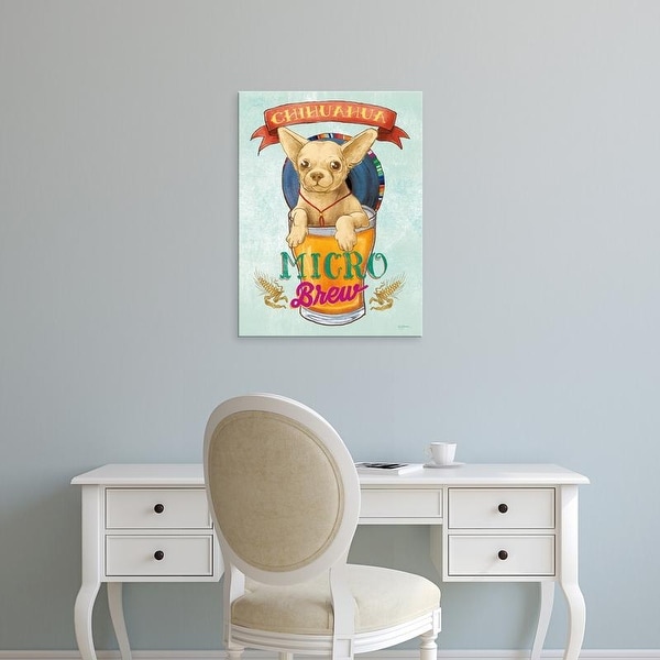 Easy Art Prints Mary Urban's 'Beer Dogs I' Premium Canvas Art
