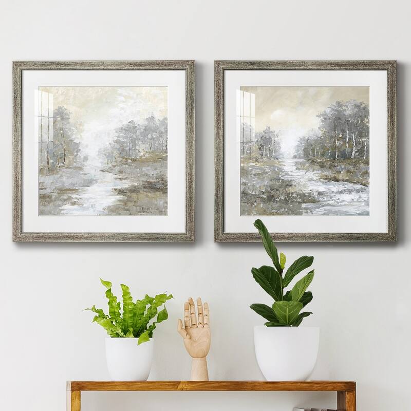 Babbling Brook I- Premium Framed Print - Ready to Hang - Multi-Color