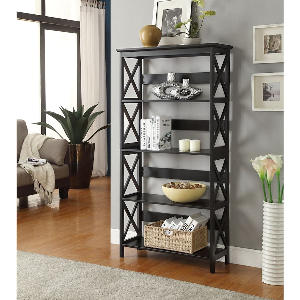 4-Tier Bookcase with Open Shelves for Displaying Books and Everyday Essentials in Modern Style - 43