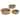 3Pc Round Seagrass & Jute Basket Natural & Black