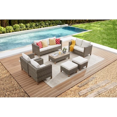 7 Piece Sectional Seating Group with Cushions