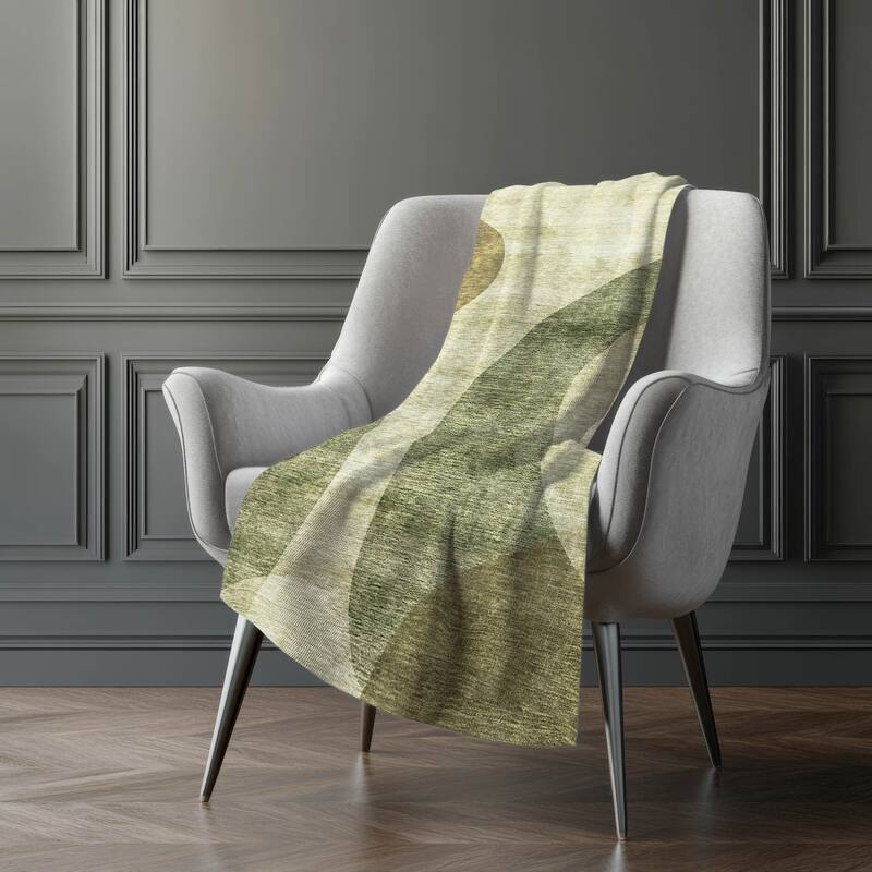 Premium Machine Washable Casual Contemporary Sherpa Throw Blanket