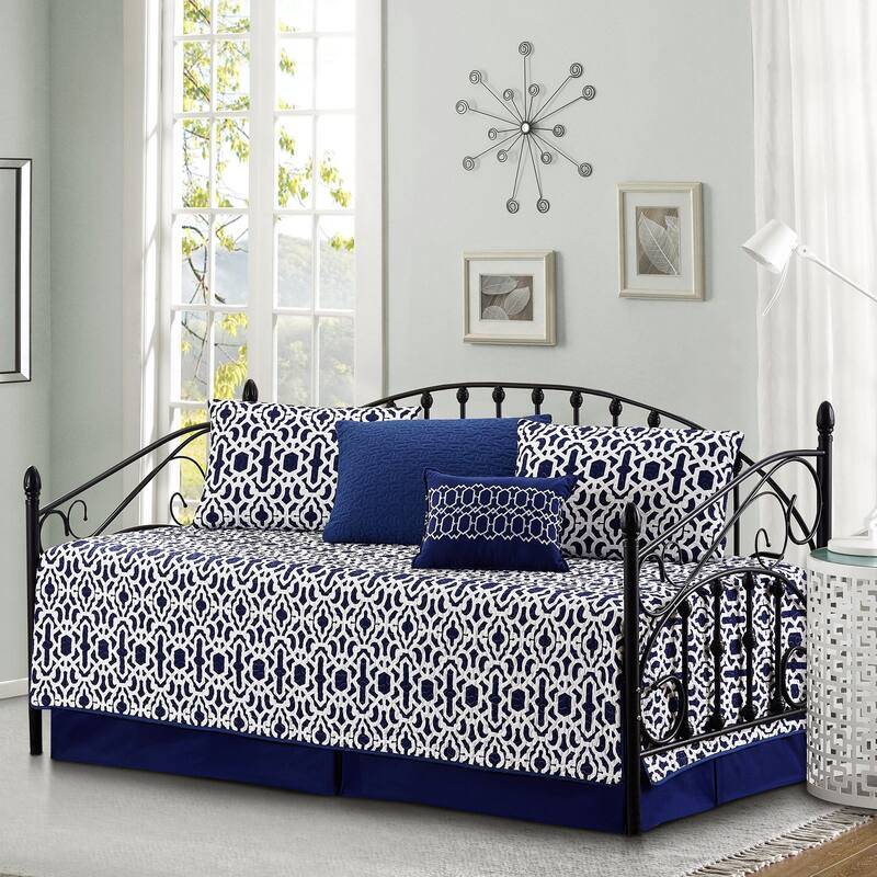 Serenta 6 Piece Cotton Blend Daybed Bedspread Coverlet Set - 75" x 39"