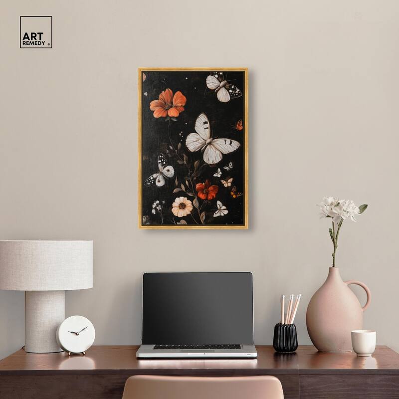 Butterfly Wing Patterns Canvas by Art Remedy