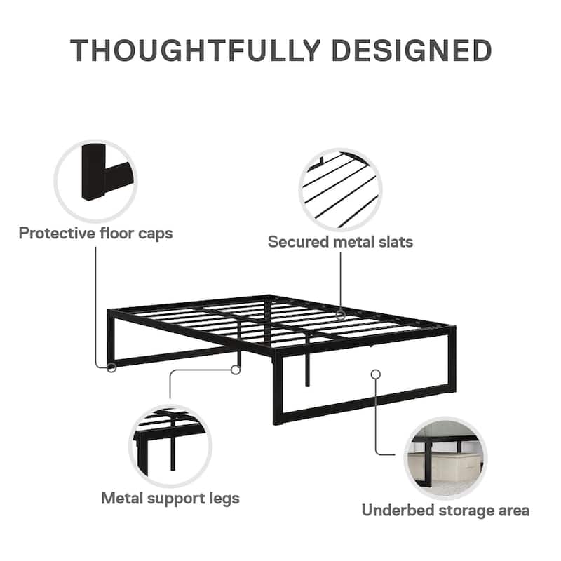 DHP Avey Modern Metal Platform Bed Frame