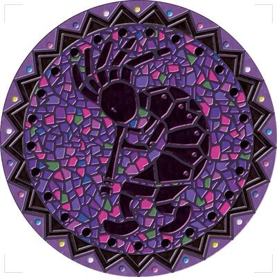 Purple Kokopelli Decorative Pool Mat - Pool Art