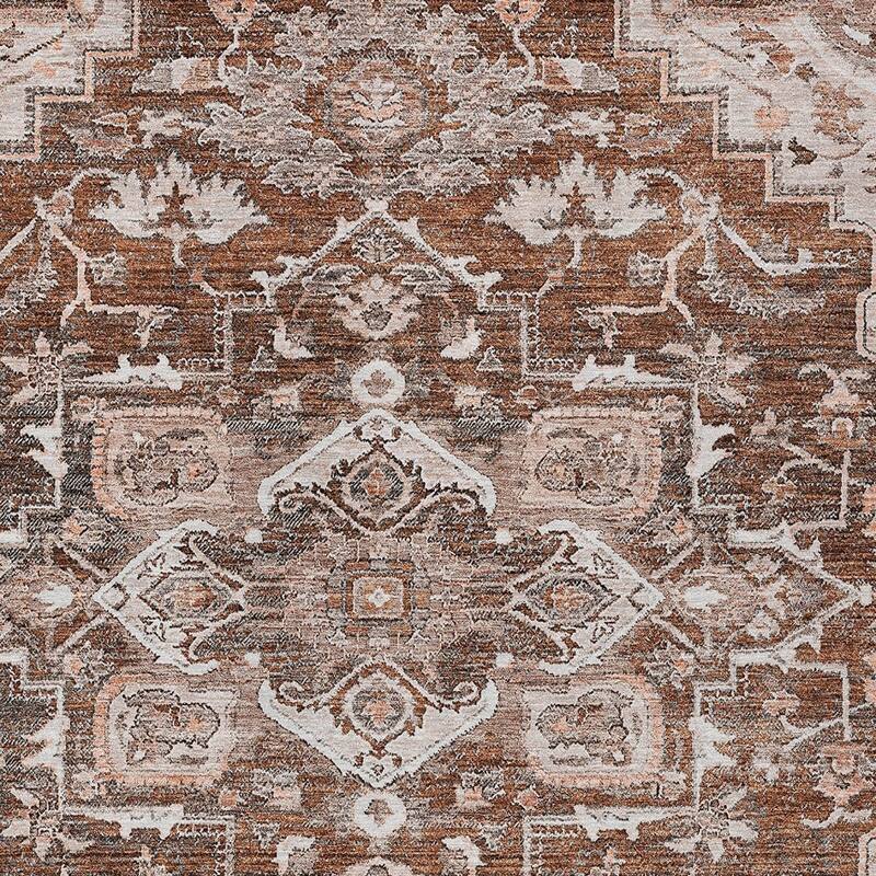 HomeRoots Oriental Traditional Rectangle Outdoor Rug