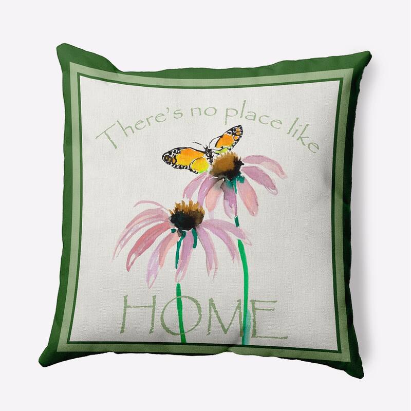 There's No Place Like Home Decorative Throw Pillow - Leaf - 16" x 16"