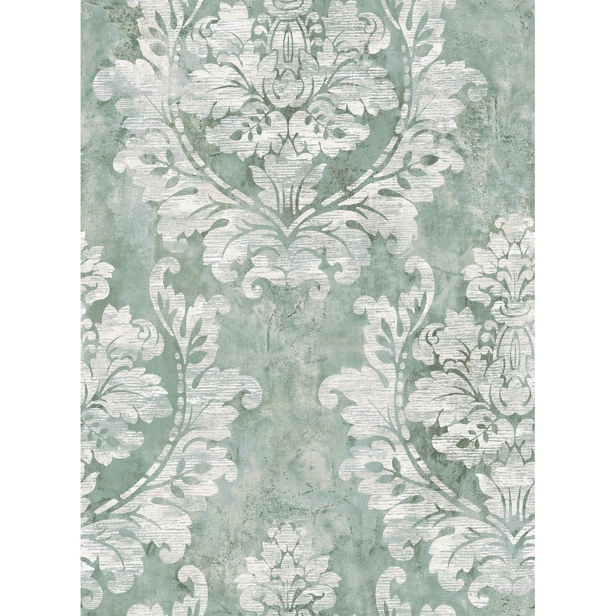 Seabrook Designs Carnegie Damask Unpasted Wallpaper