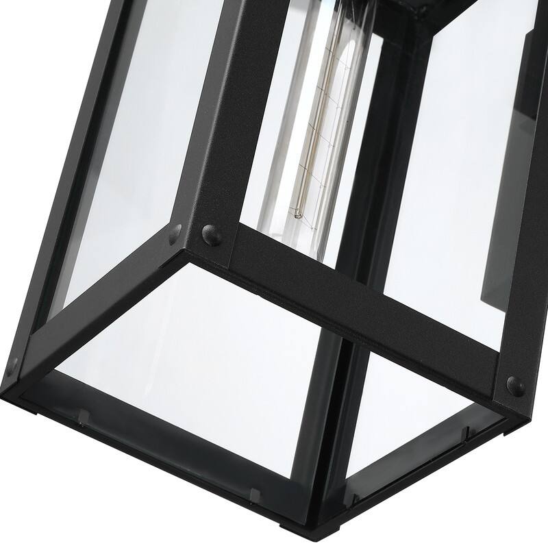 Dusk to Dawn Outdoor Wall Lantern Light - 13.5 in. H