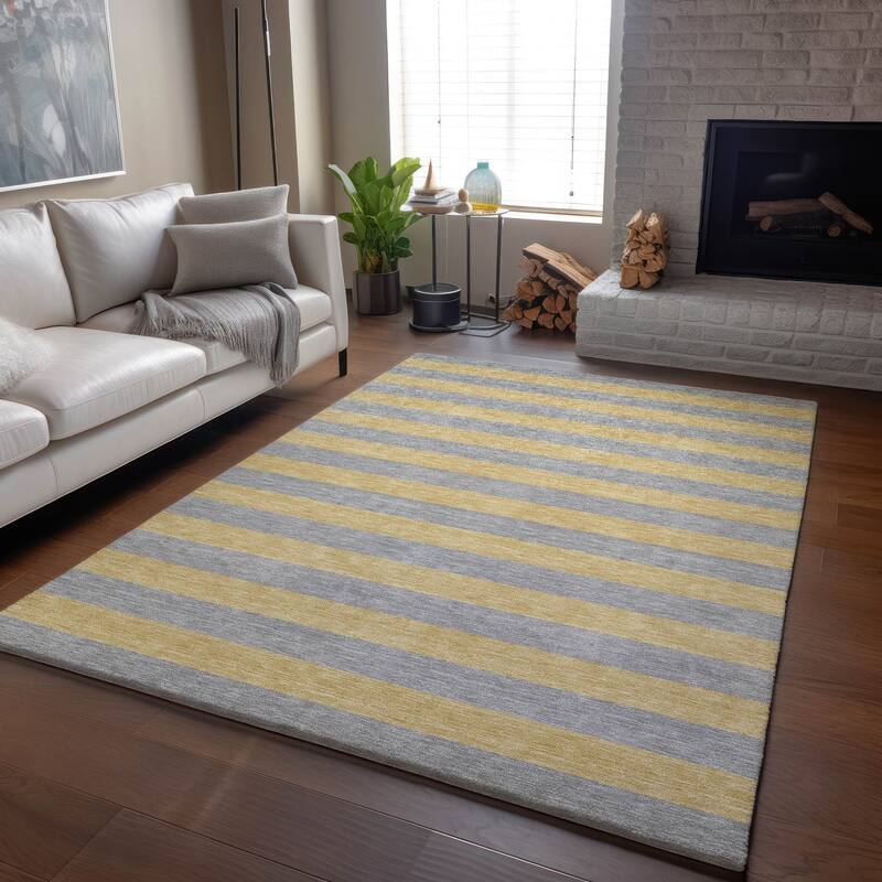 Premium Washable Super Soft Cabana Stripe Mayfield Rug