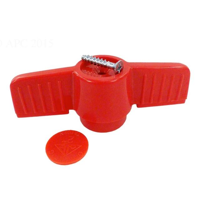 Red Orange Pvc Handle for 1.5 Inches HIMP Ball Valve