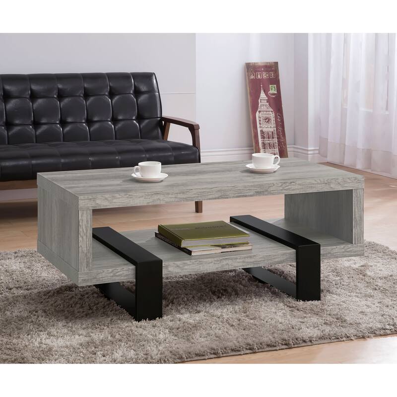 Dinard Engineered Wood Coffee Table Grey Driftwood