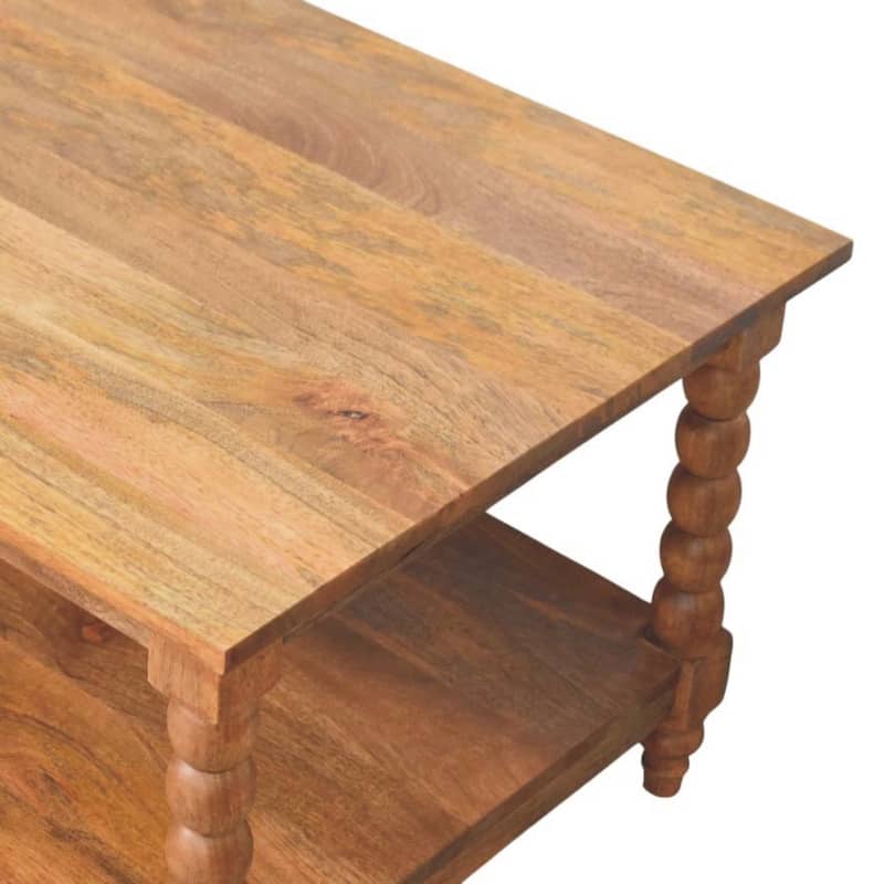 Artisan Furniture Solid Wood Barley Twist Coffee Table , Brown