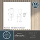 preview thumbnail 5 of 9, Shelby Natural Brass Gold Transitional Lighting Fixture, Frosted White Opal Glass Cylinder Shade, Dimmable, LED Compatible