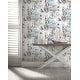 Coastal Collage Blue Wallpaper - 20.8 in. W x 33ft L - Double Roll - On ...